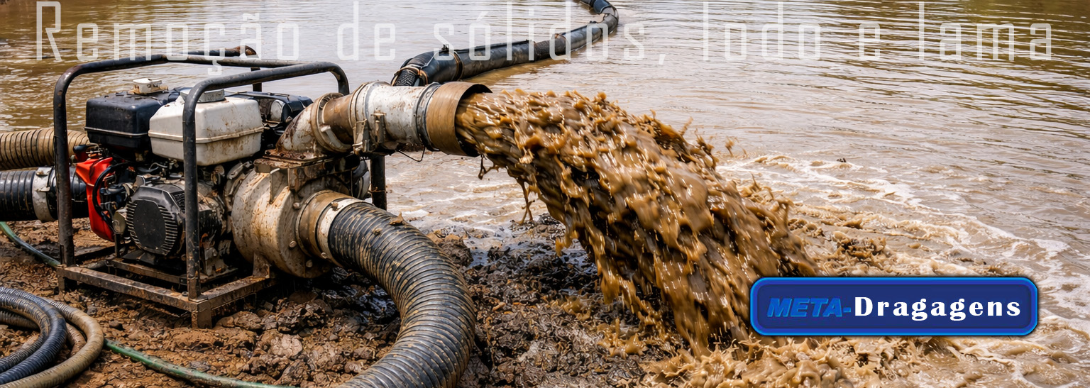 serviço de dragagem de lodo e lama